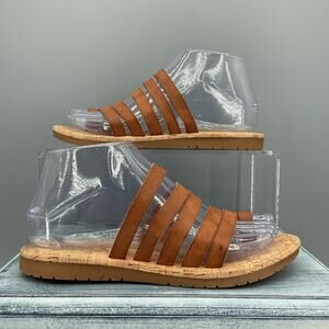 NEW Korks Women’s Shay Comfort Sandals Brown Size 11M